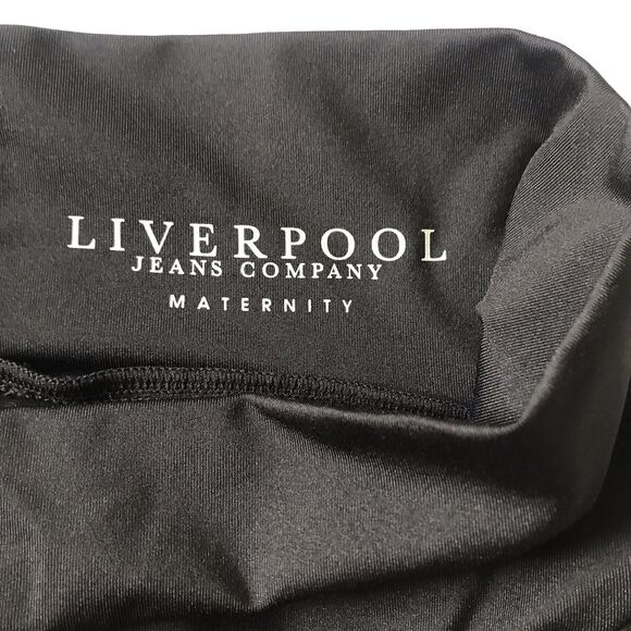 Liverpool Jeans Co. Womens Maternity Pant Size 6/28 Full Panel Legging Black EUC - Picture 3 of 11